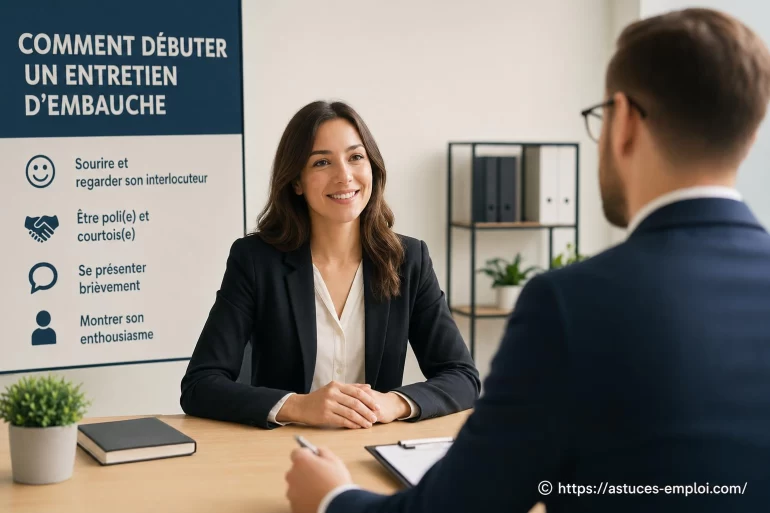 Comment débuter un entretien d’embauche pour faire bonne impression ?