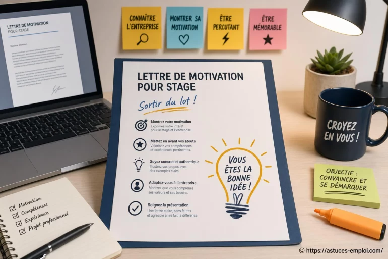Lettre de motivation pour stage : comment sortir du lot efficacement