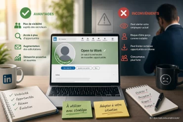 Open to Work sur LinkedIn : quels sont les avantages et inconvénients ?