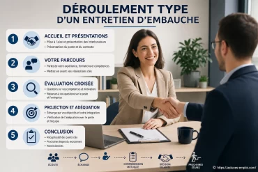 Déroulement type d’un entretien d’embauche : que faut-il savoir ?