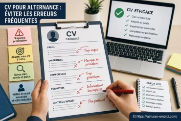 Cv pour alternance : comment éviter les erreurs fréquentes
