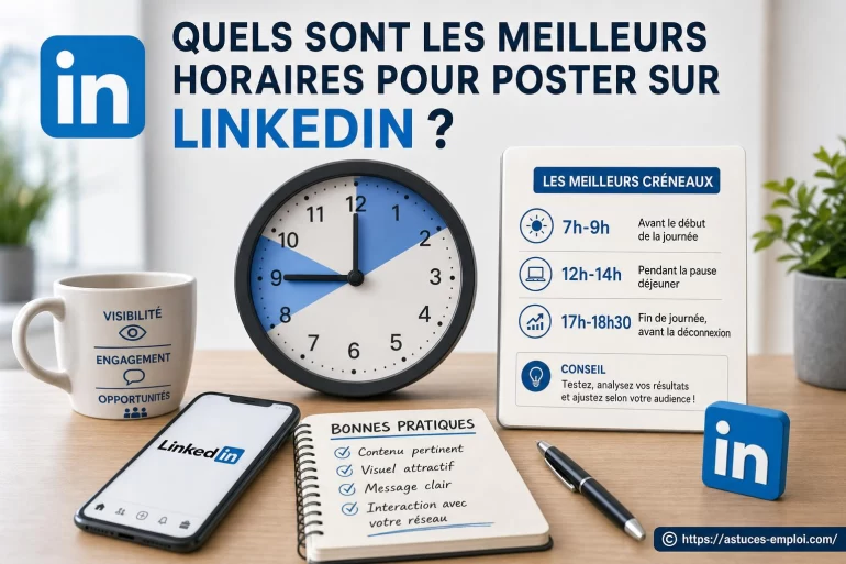 Quels sont les meilleurs horaires pour poster sur LinkedIn ?