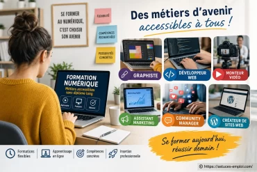 Formation numérique : quels métiers accessibles sans diplôme long ?