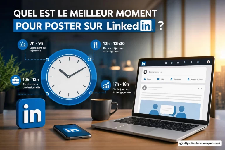 Quel est le meilleur moment pour poster sur LinkedIn ?