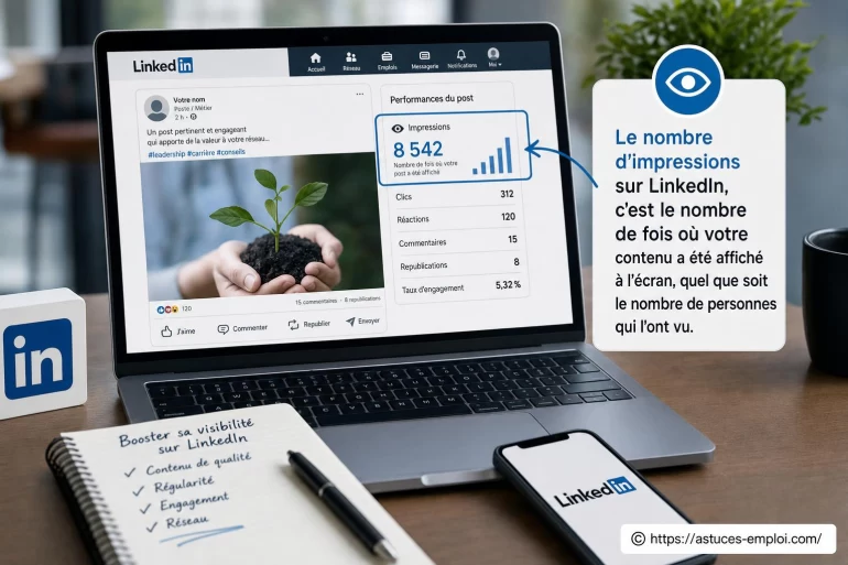 Qu’est-ce que le nombre d’impressions sur LinkedIn et comment l’interpréter ?