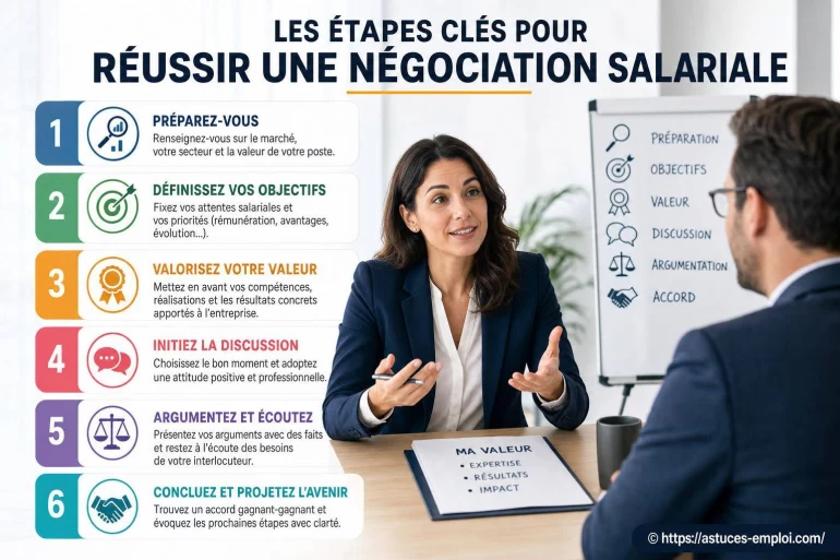 Les étapes clés pour réussir une négociation salariale efficacement