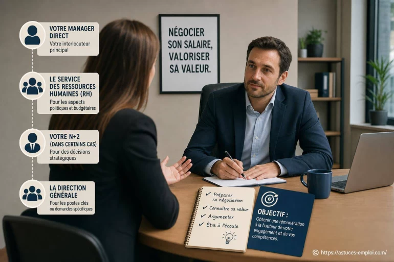 Avec qui négocier son salaire ?
