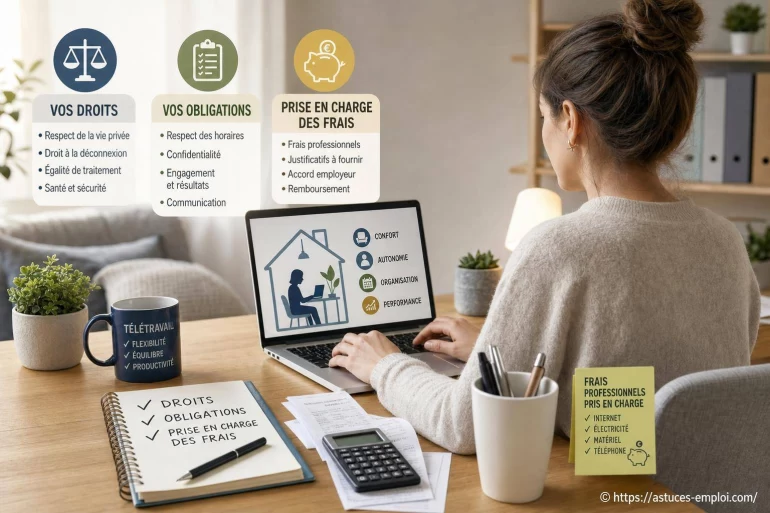 Télétravail : droits, obligations et prise en charge des frais