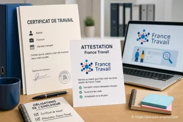 Certificat de travail et attestation France Travail : quelles sont les obligations de l’employeur ?