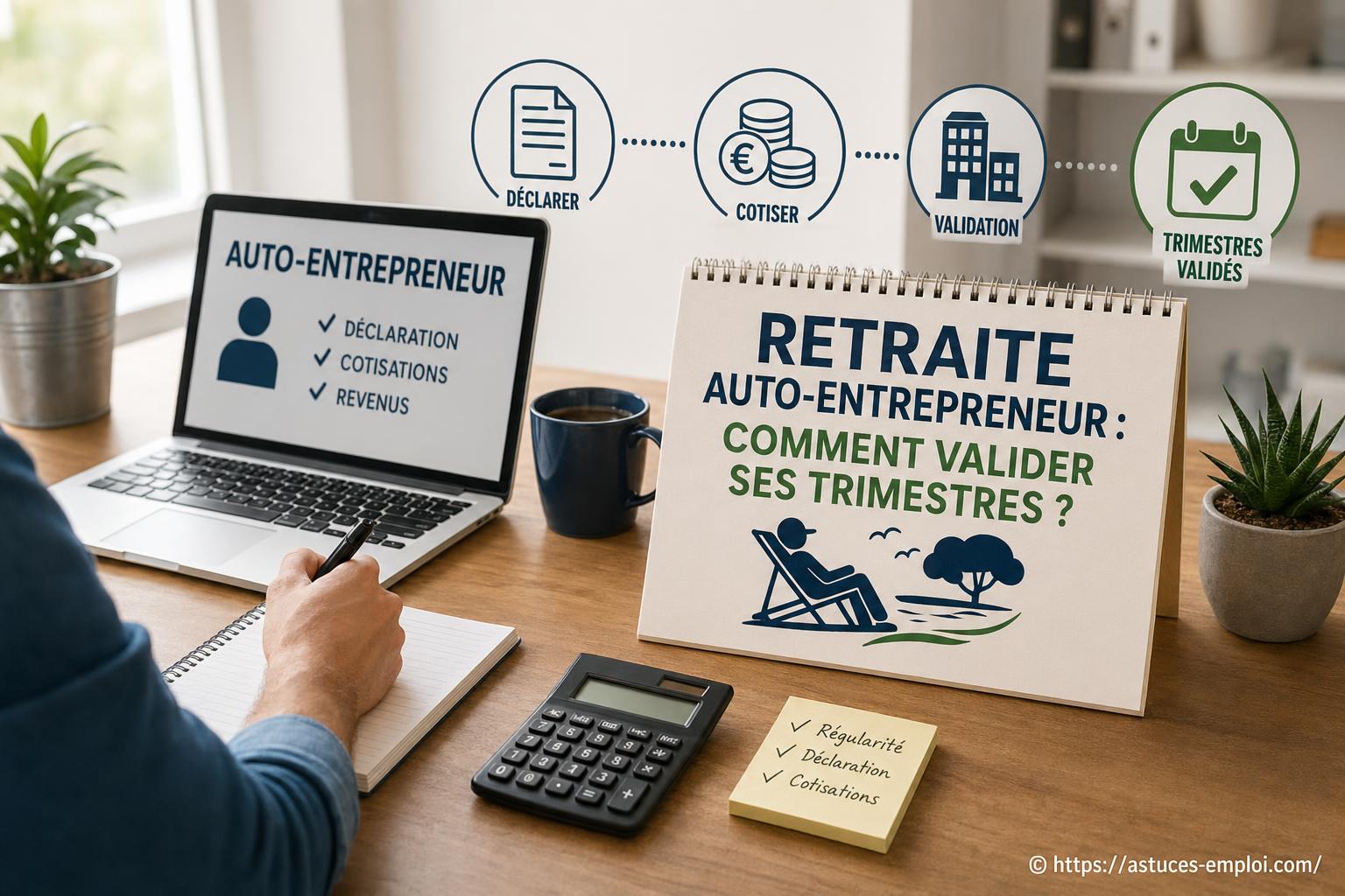 Retraite auto-entrepreneur : comment valider ses trimestres ?