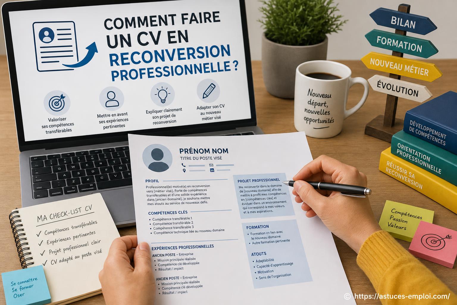 Comment faire un CV en reconversion professionnelle ?