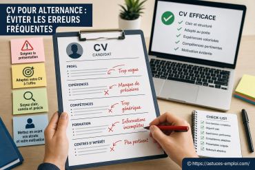 Cv pour alternance : comment éviter les erreurs fréquentes